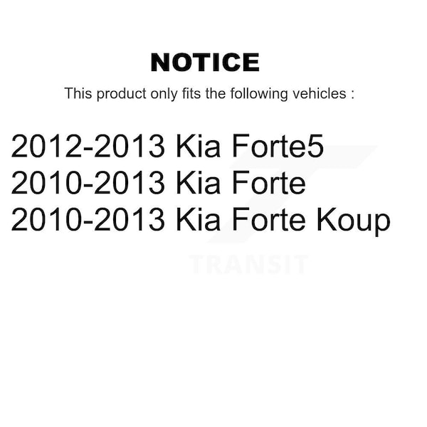 Front Strut TQ Link Kit And Mount For Kia Forte Koup Forte5